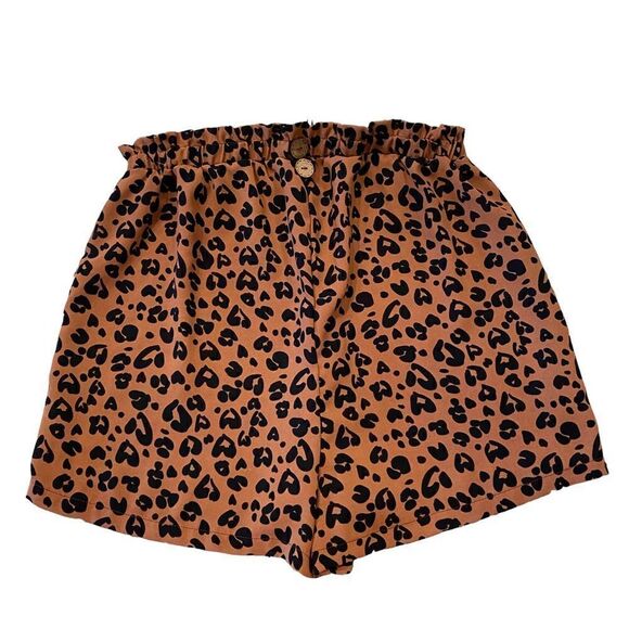 SHEIN Leopard Shorts Size Small - Picture 1 of 5